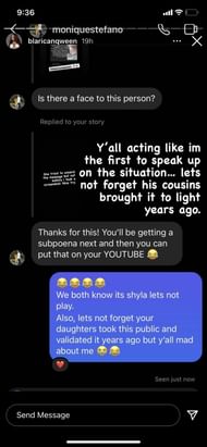 Michole McBroom defends her son Landon and threatens legal action (Image via Instagram)